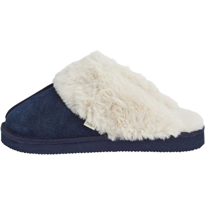 Next Papuče námornícka modrá / prírodná biela 65650168