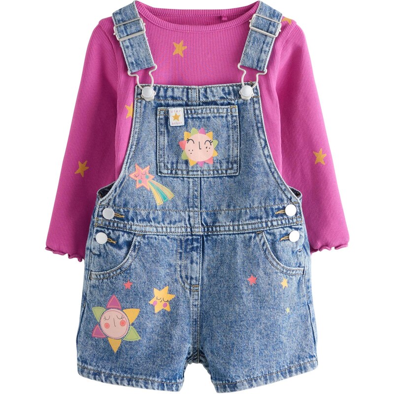 Next Set modrá denim / zelená / fuksia / ružová 65882086