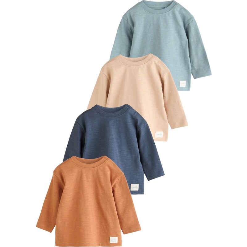 Next Tričko béžová / pastelovo modrá / tmavomodrá / hnedá 65992792