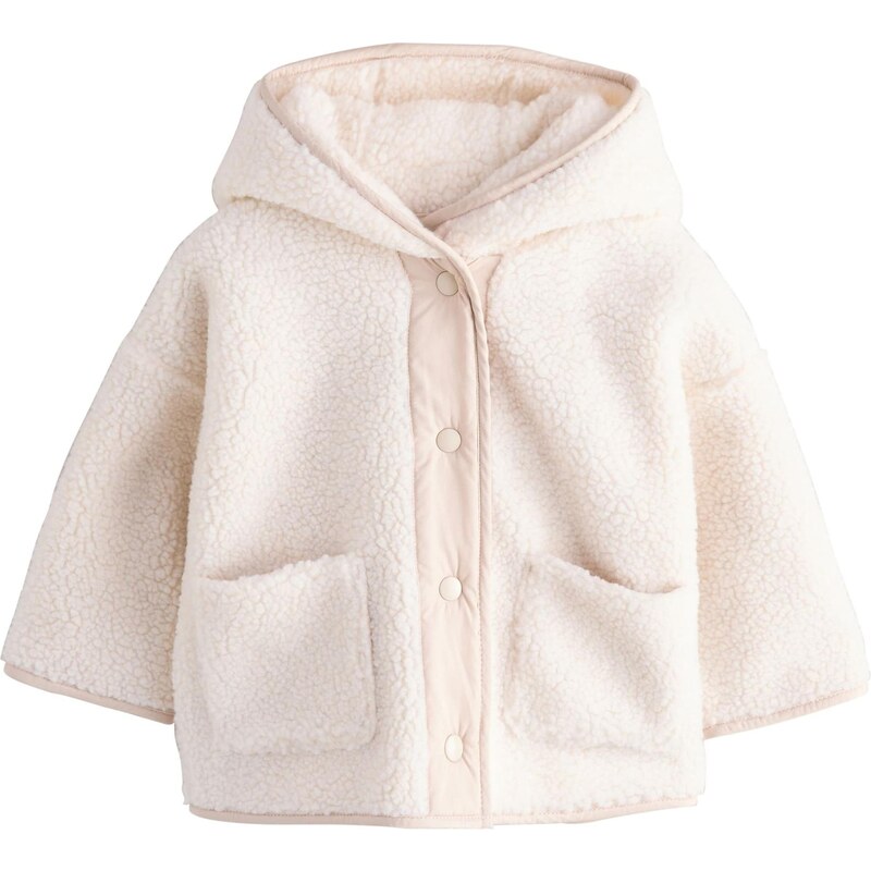 Next Flisová bunda krémová 65052314