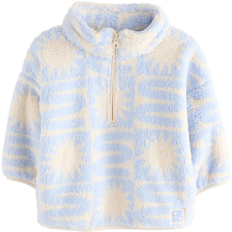 Next Flisová bunda svetlomodrá / pastelovo žltá 65052317