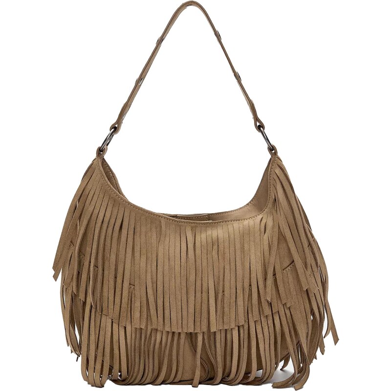 Pull&Bear Kabelka na rameno hnedá 65887633