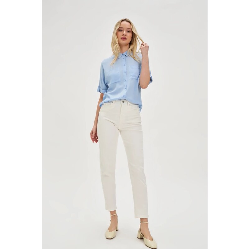 Marisse White Straight Leg Jeans 65017539