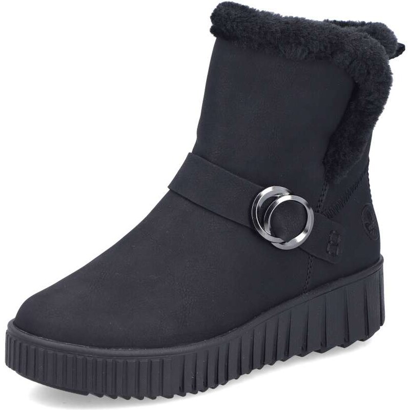 Dámska členková obuv RIEKER Y6166-00 čierna W5 65015158