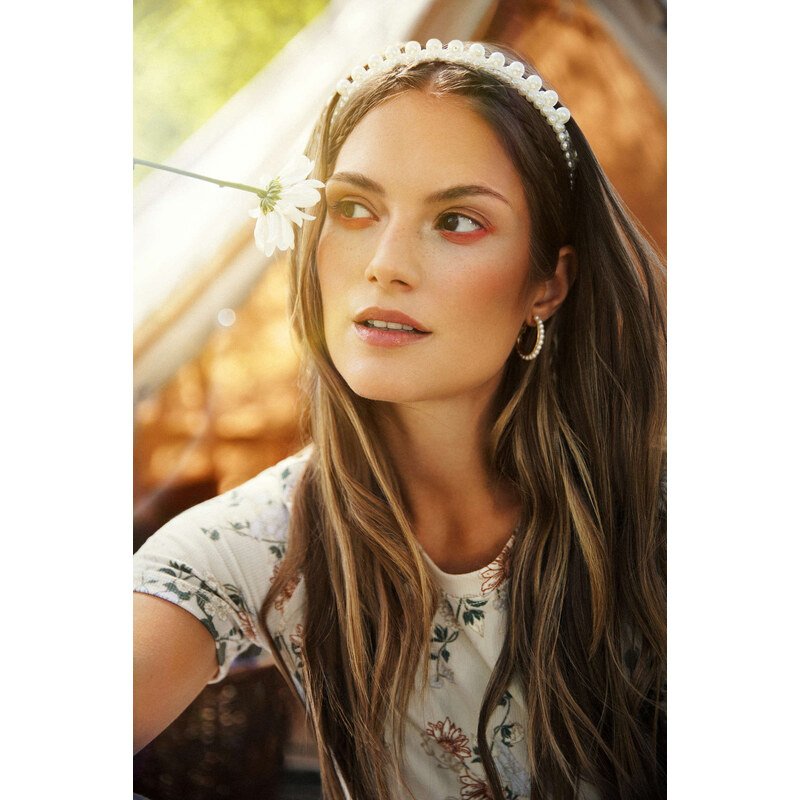 Marisse Hair Band L-Op-4004 Off White 65017464