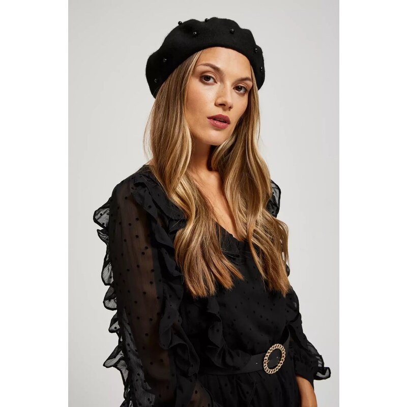 Marisse Beret With Beads 65022636