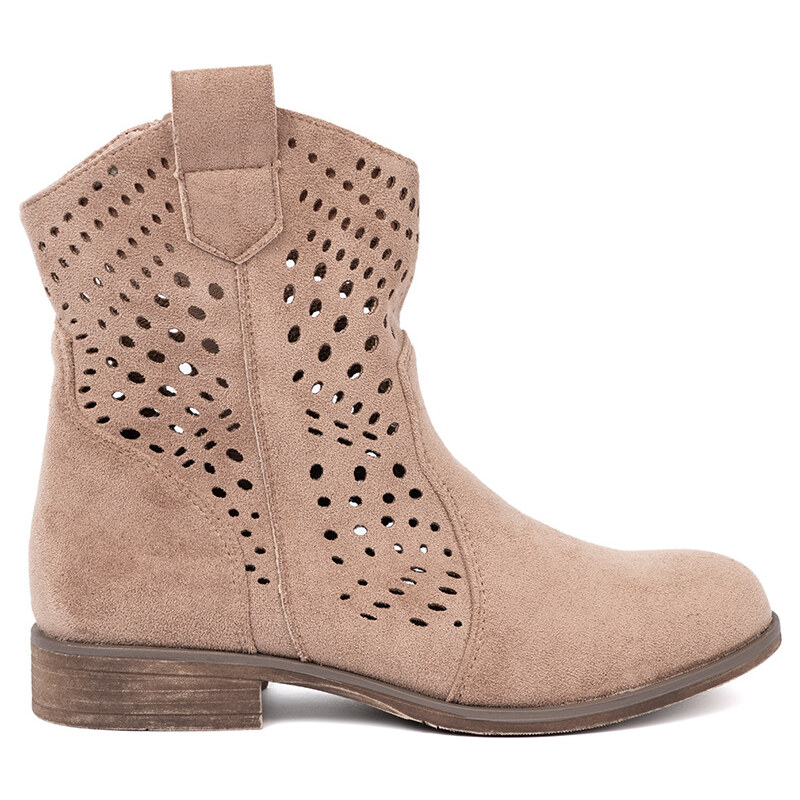 SEASTAR Beige openwork boots in cowboy style 65022691