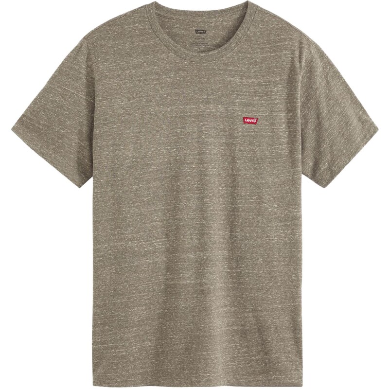 LEVIS Tričko Original Housemark Tee hnedá melírovaná / červená / 65026123