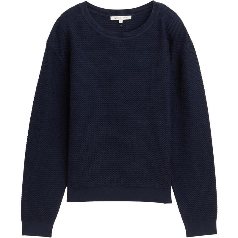 TOM TAILOR DENIM Sveter námornícka modrá 65861531