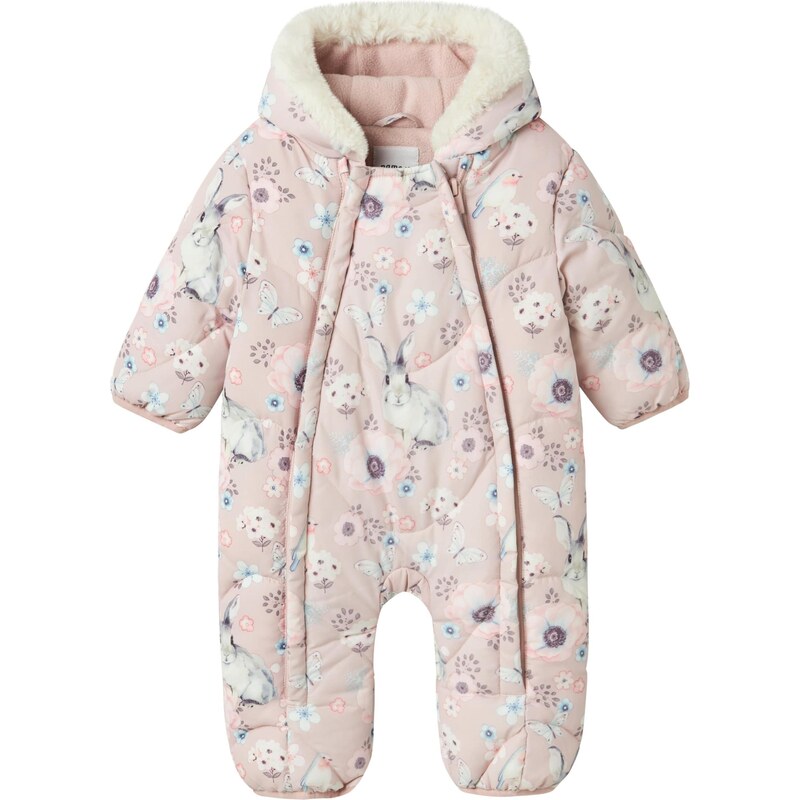 NAME IT Overal NBFMIE svetlomodrá / tmavošedá / svetlofialová / biela 65993140