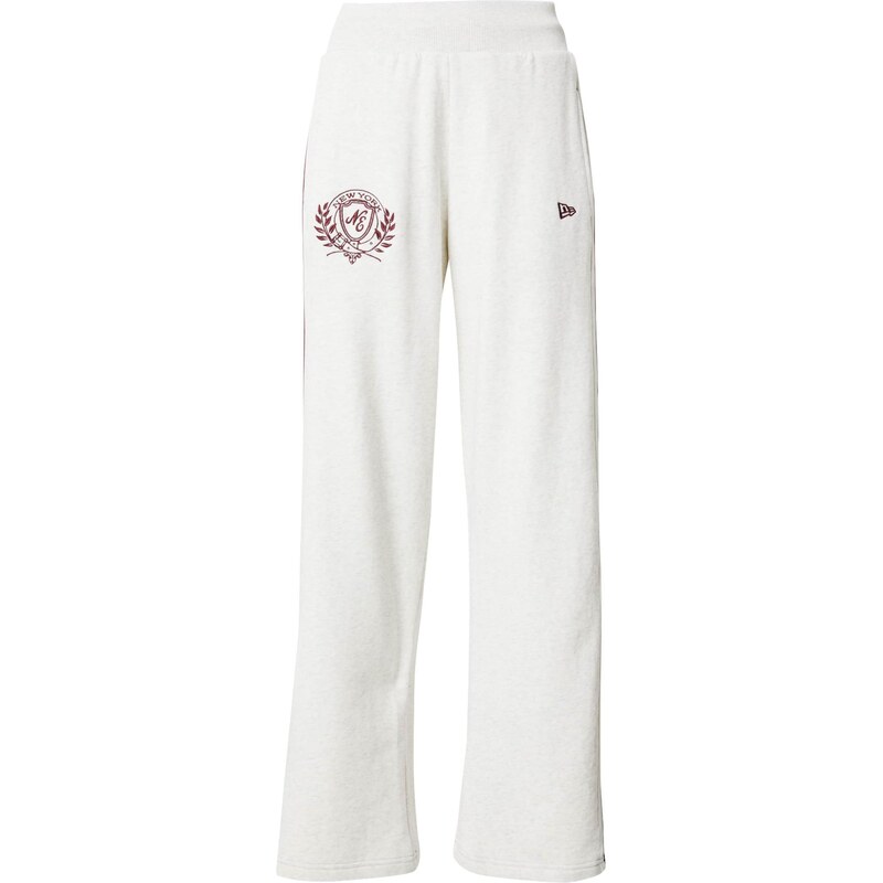 NEW ERA Nohavice svetlosivá / bordová 65026290