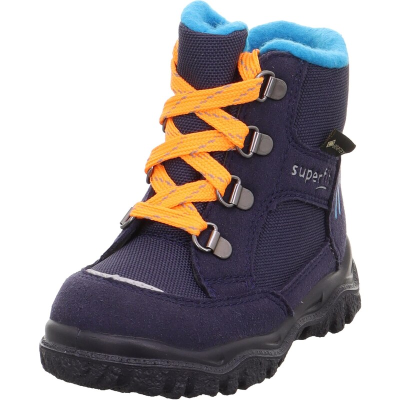 SUPERFIT Čižmy Husky1 námornícka modrá / azúrová / oranžová 65536188
