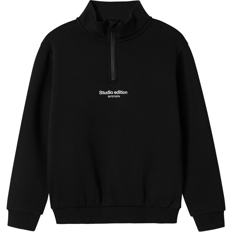 NAME IT Mikina NKMBrody čierna / biela 65026230