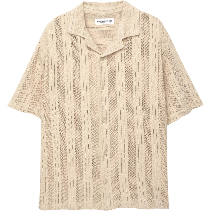 Pull&Bear Košeľa piesková 65887383