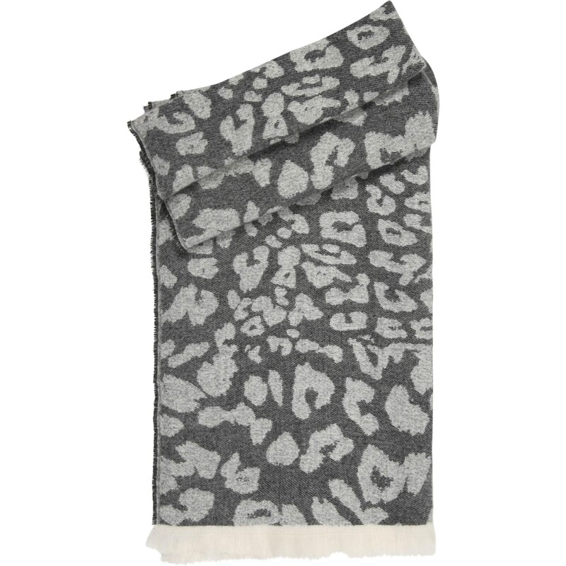 ONLY GIRLS Šál KOGBRINA sivá melírovaná / čierna 65966872