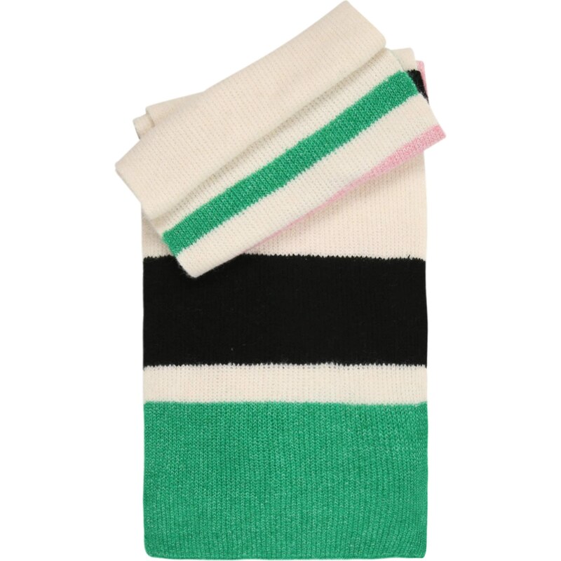 ONLY GIRLS Šál KOGAMANDA trávovo zelená / svetloružová / čierna / 65966870