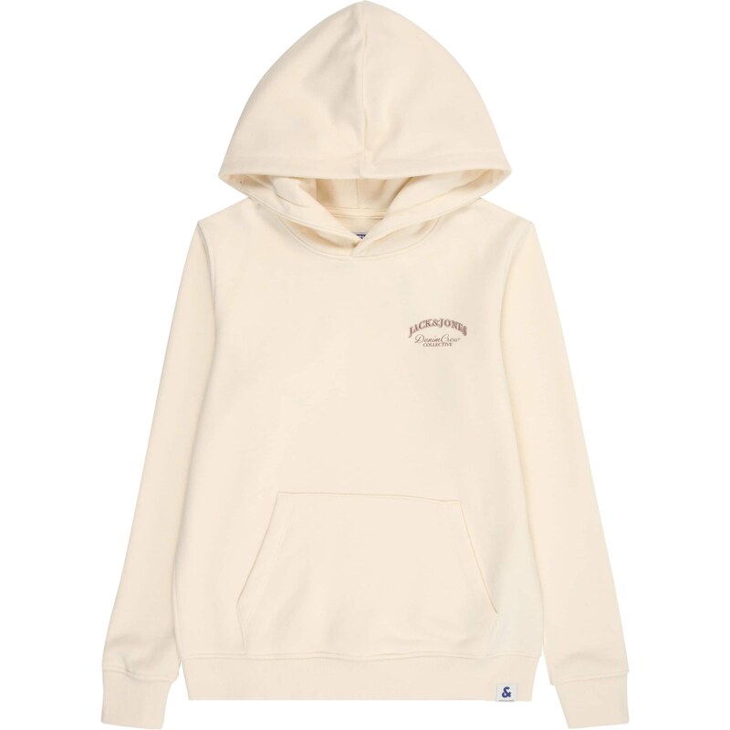 Jack & Jones Junior Mikina JJEBrandes hrdzavohnedá / biela ako vlna 65660995