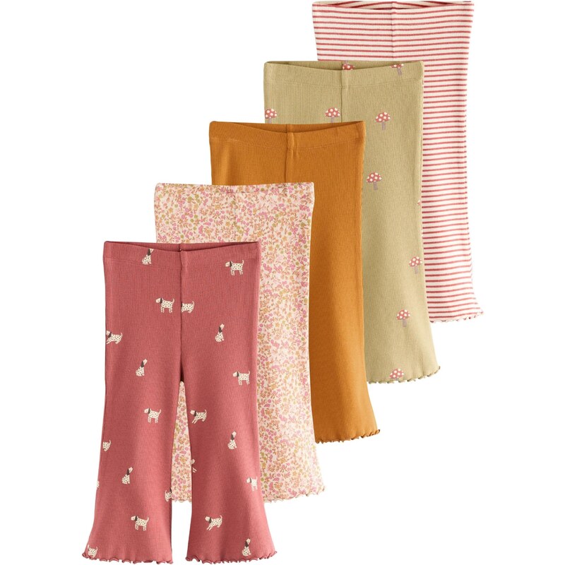 Next Legíny kiwi / tmavooranžová / melónová / biela ako vlna 65882808