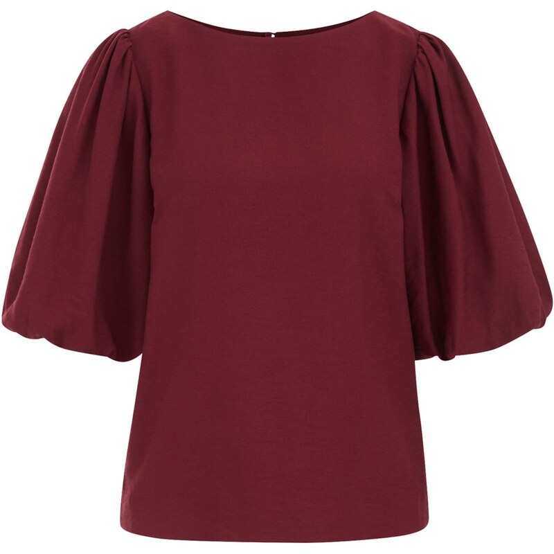 WE Fashion Blúzka burgundská / vínovo červená 65882936