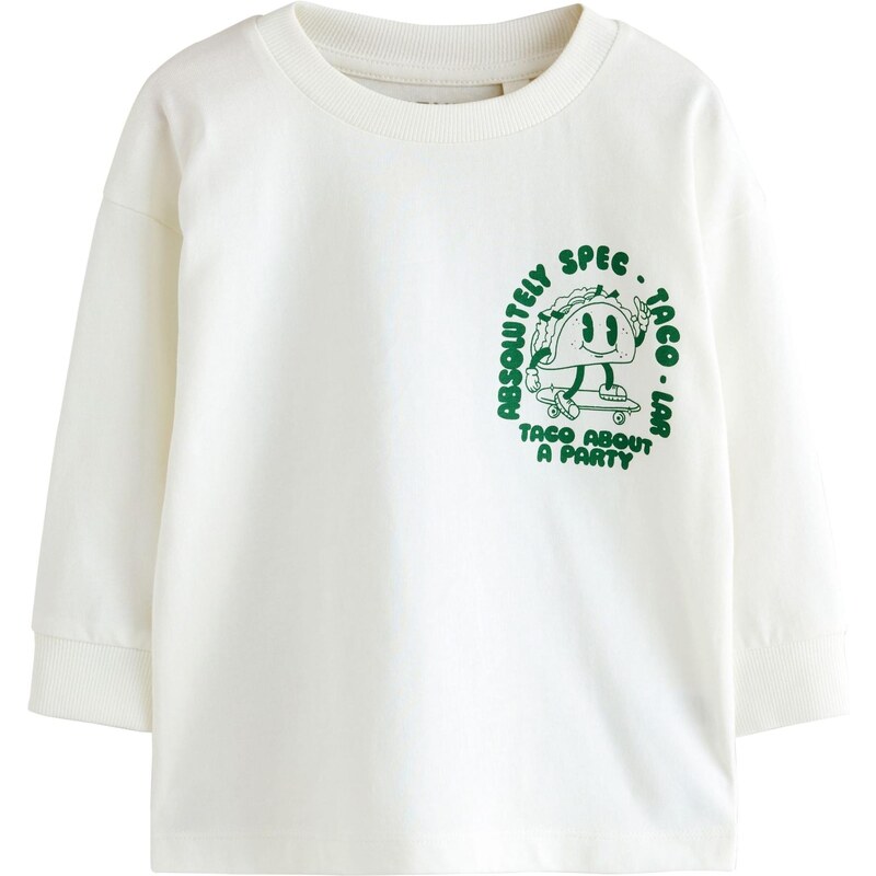 Next Tričko zelená / biela 65883254