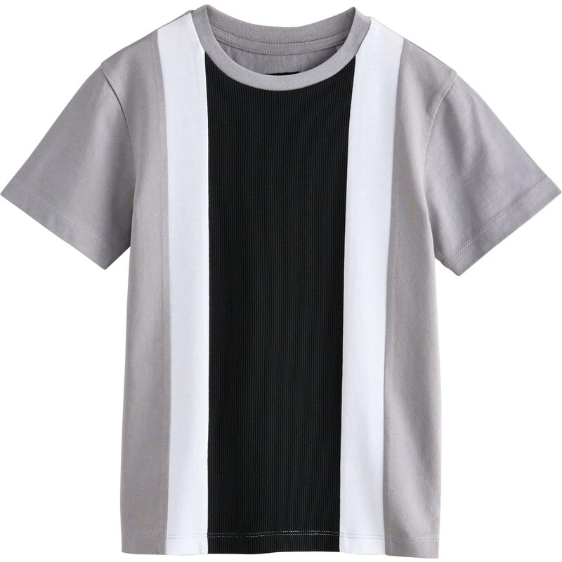 Next Tričko sivá / čierna / biela 65885268