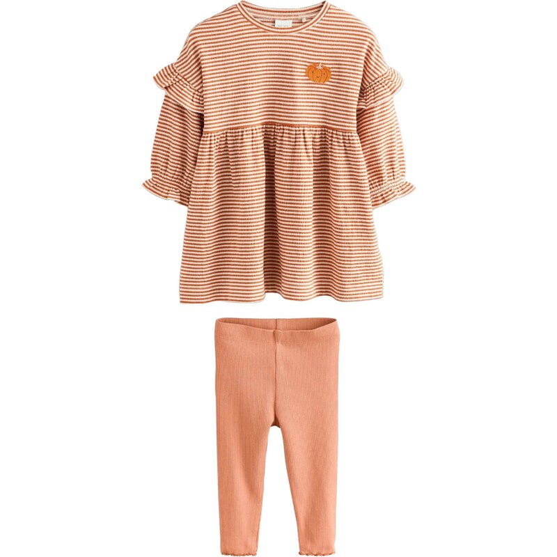 Next Set homárová / tmavooranžová / šedobiela 65885882