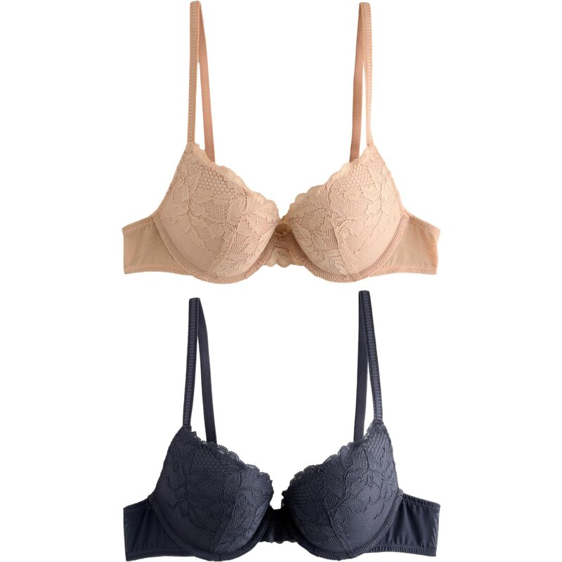 Next Podprsenka béžová / námornícka modrá 65731288