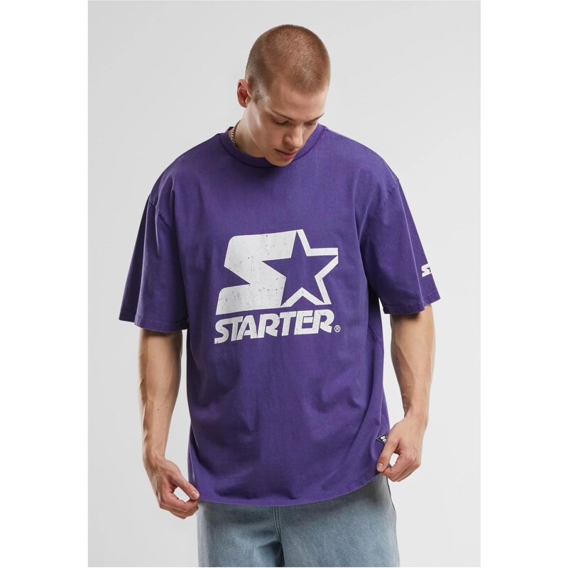 Starter Black Label Mens T-shirt Starter Logo Oversize Acid purple 57905927