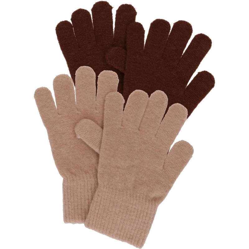 CeLaVi Rukavice béžová / tmavohnedá 65707653