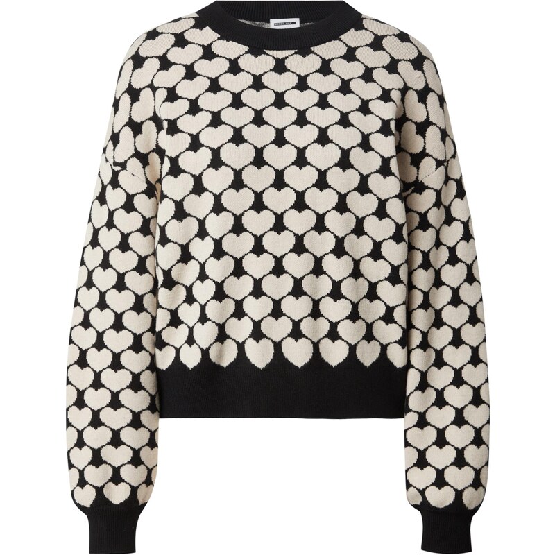 Noisy may Sveter NMCHARLOTT čierna / biela 65853144