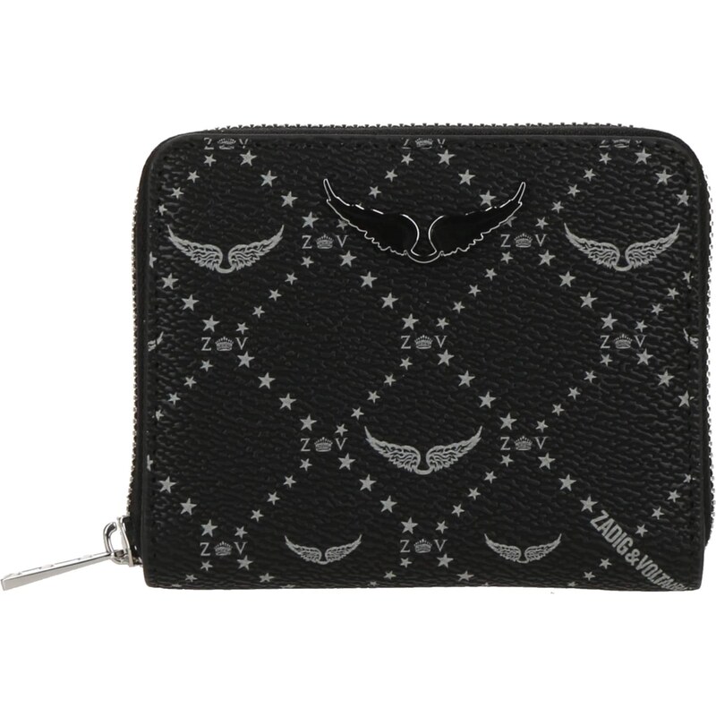 Zadig & Voltaire Peňaženka svetlosivá / čierna 65353368