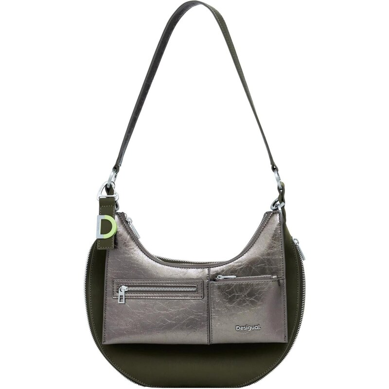 Desigual Kabelka na rameno zelená / strieborná 65657035