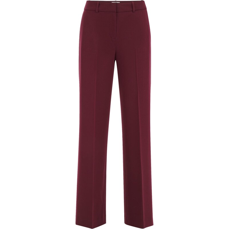WE Fashion Nohavice s pukmi rubínová 65658833