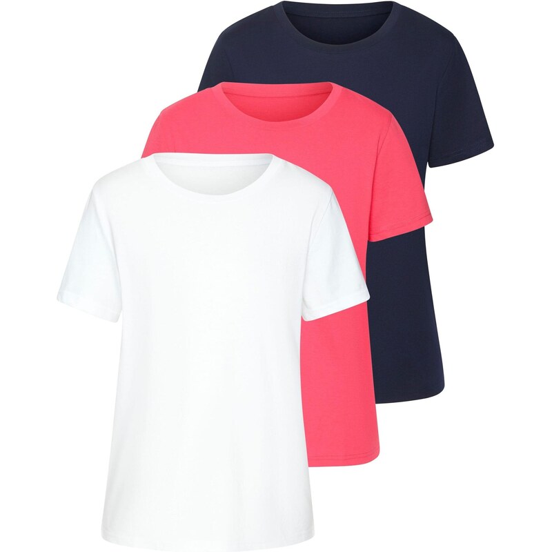 BEACH TIME Tričko ružová / čierna / biela 65654722