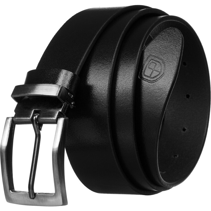 Pánsky kožený čierny opasok s klasickou prackou - Peterson 65043818