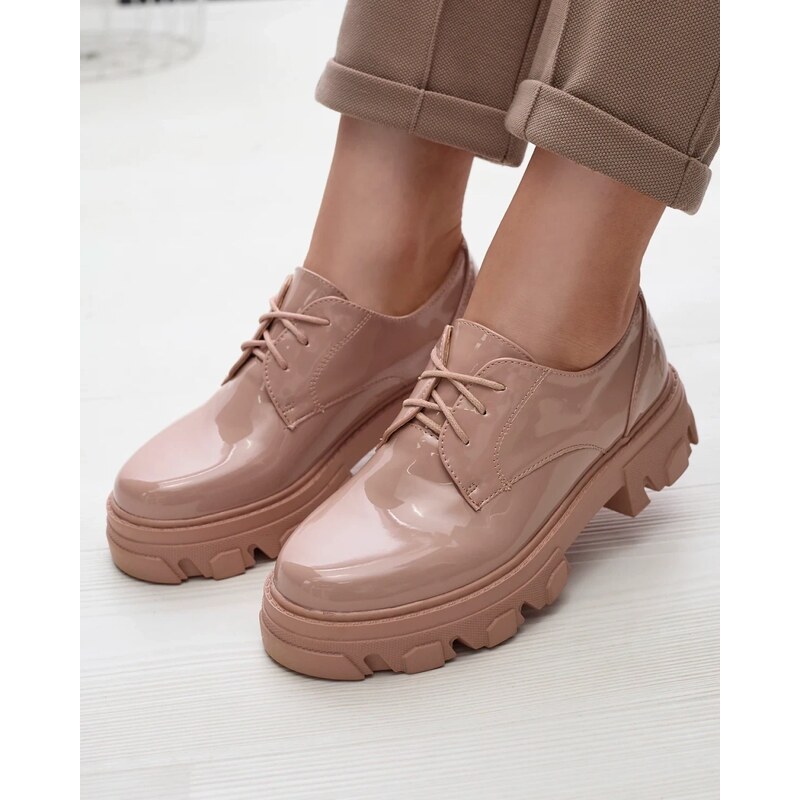 E-shop Resti Pink lacquered womens half shoes Delgor- Footwear
