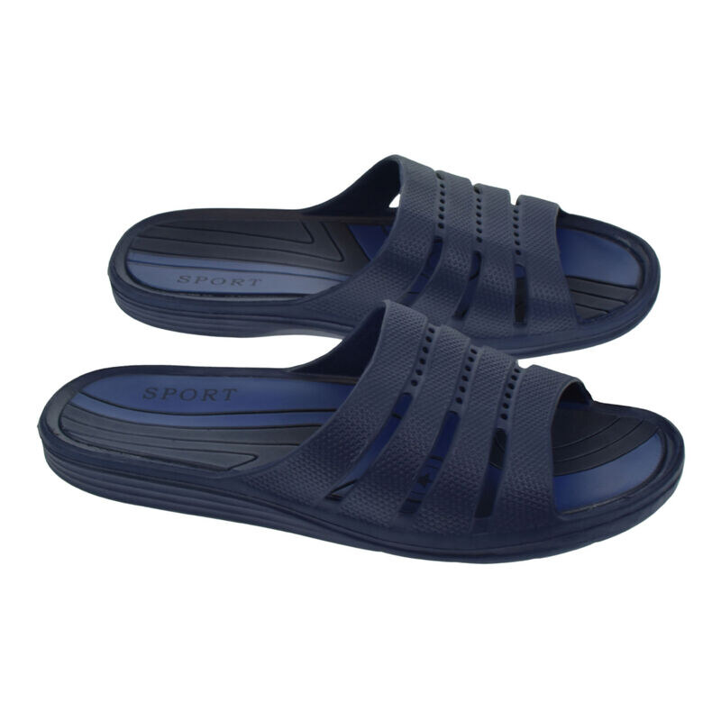 JOHN-C Pánske nadrozmerné modré gumené šľapky ŠPORT 47-50 65045088