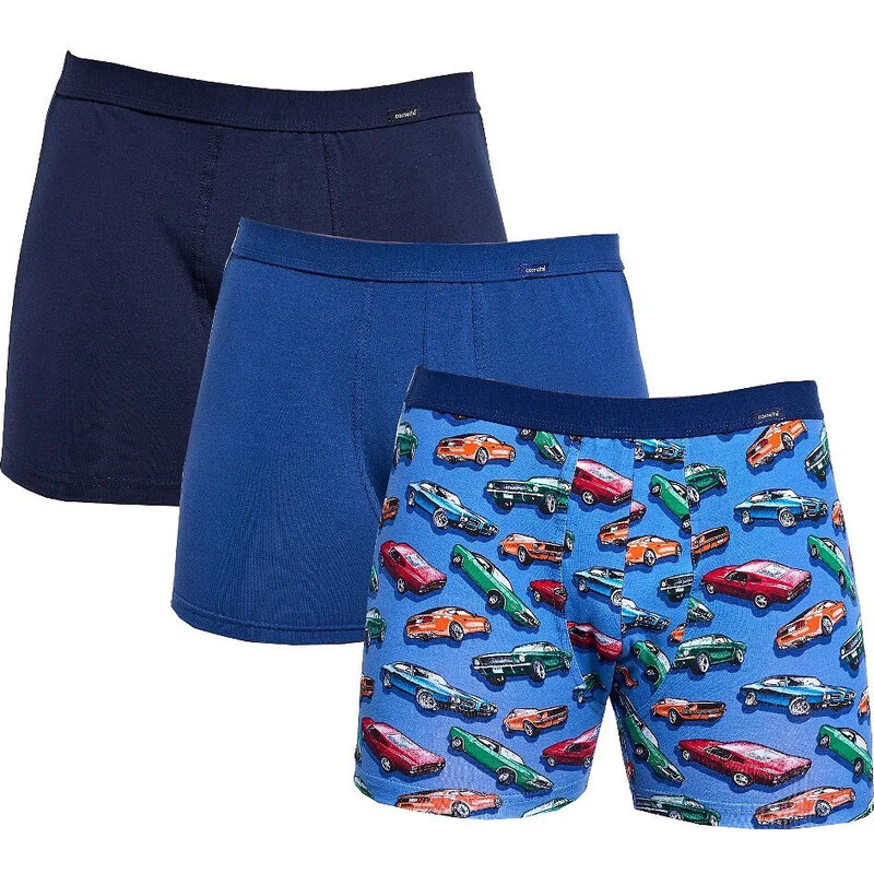 Pánske boxerky 946/02 A3 modrá zmes - Cornette 65046361