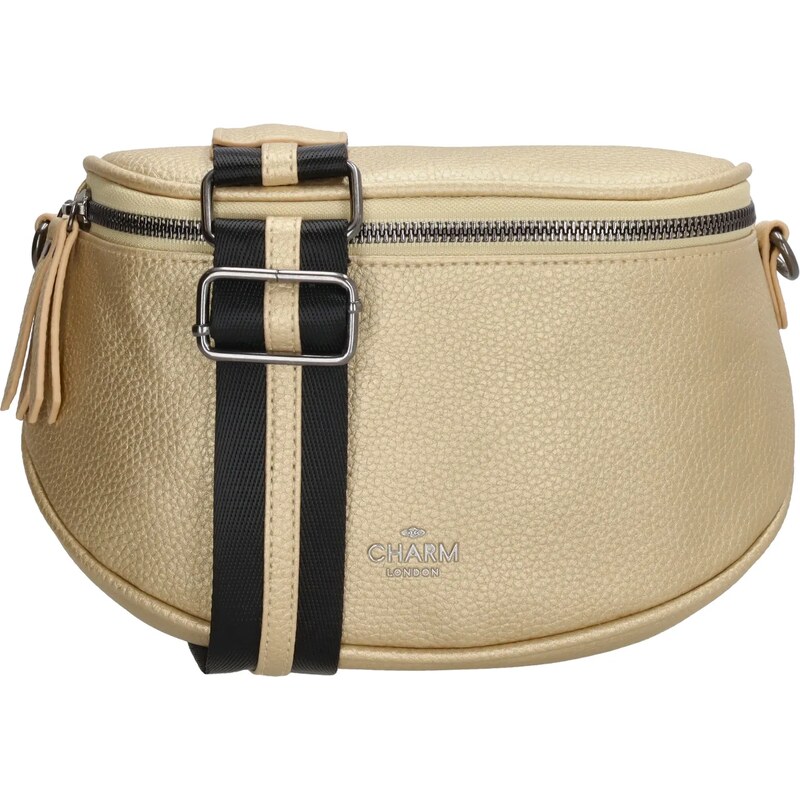 Charm London Zlatá elegantná kožená ľadvinka „Eloise“ 65048436