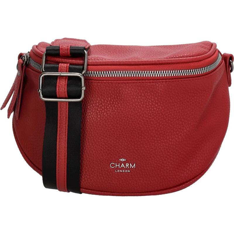 Charm London Tmavočervená elegantná kožená ľadvinka „Eloise“ 65048434