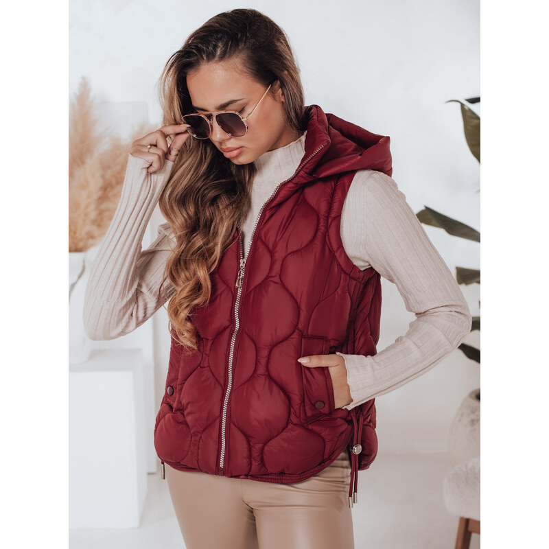 Dámska prešívaná vesta s kapucňou MISSVEST Dstreet TY5017 65691336
