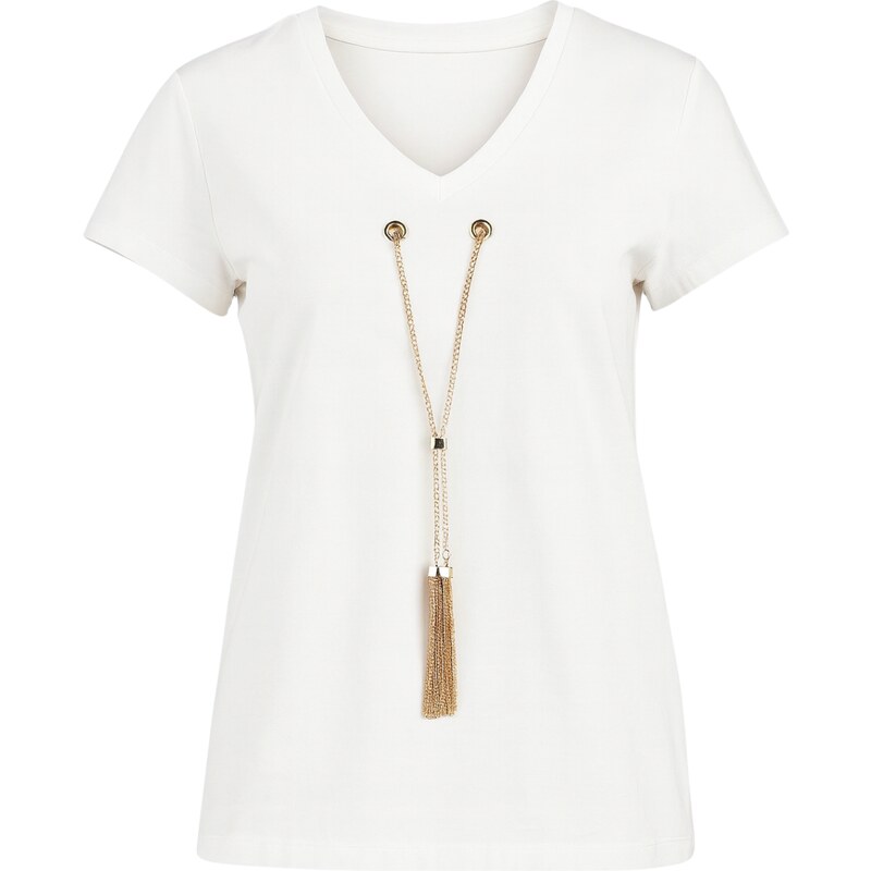 GAUDI Chain White tričko 64571003