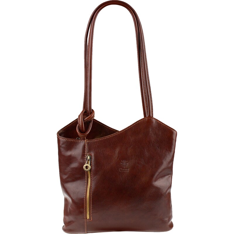 Hnedá kožená talianska kabelka Clarise Nuova Marrone NovaKabelka.sk 65048691