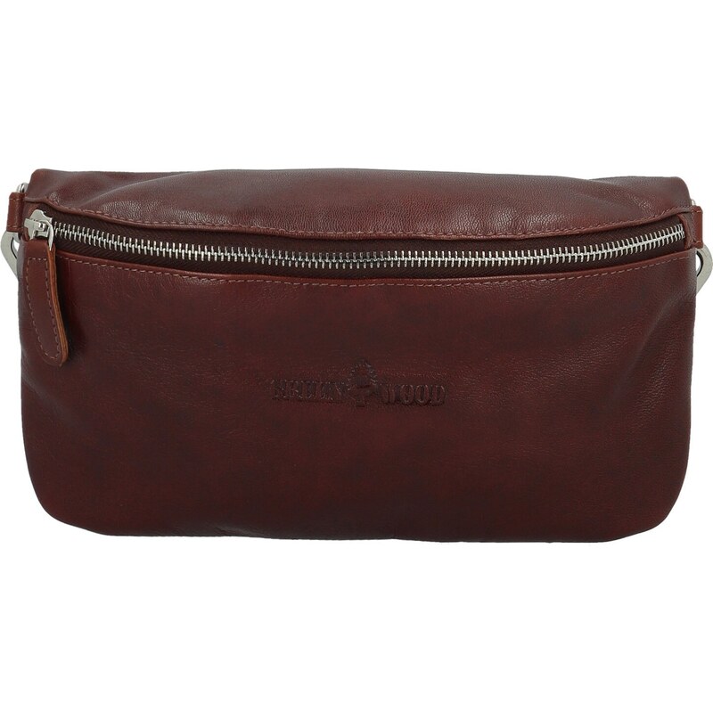 Dámska kožená kabelka/ľadvinka koňaková - Greenwood Luigi koňak 65066230