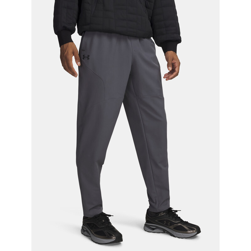 Mens Sports Pants Under Armour UA Unstoppable Tapered Pants-GRY - Men 65233054