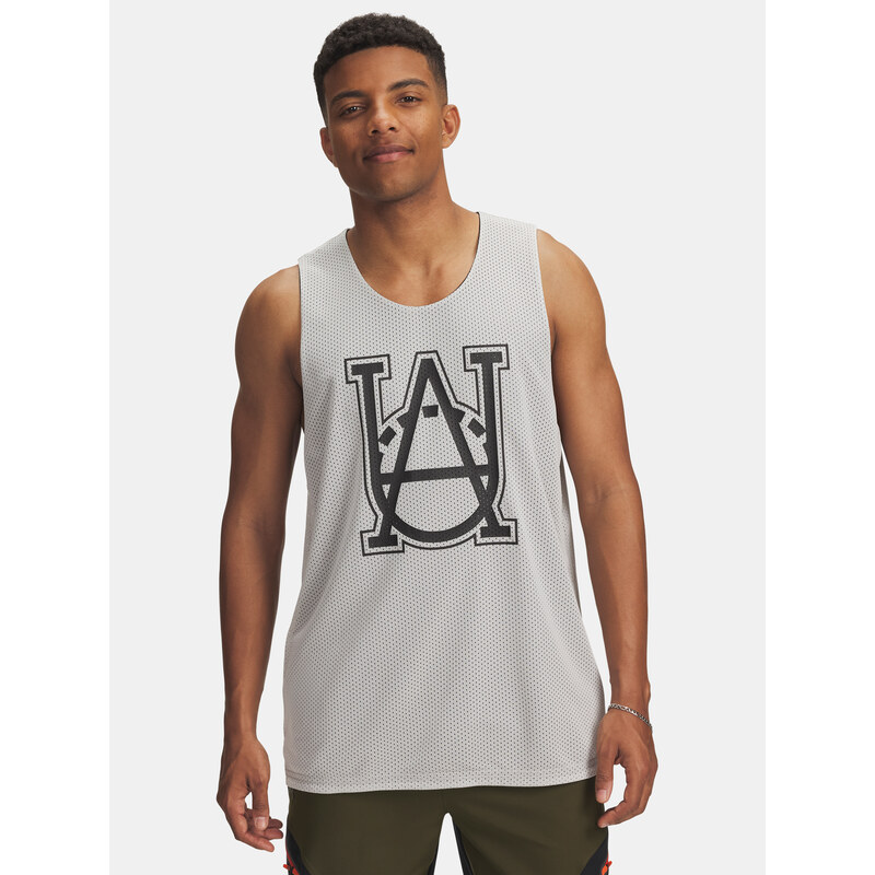 Mens tank top Under Armour UA M Courtside Reversble Jsy-WHT - Mens 65233129