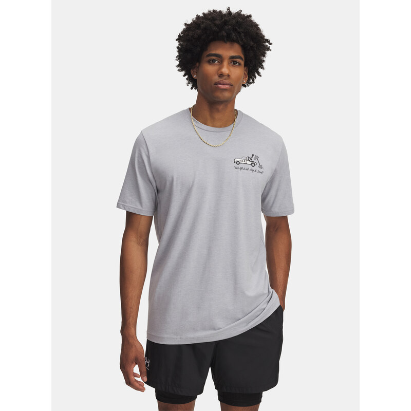 Mens T-shirt Under Armour UA 60/40S BODY SHOP SS-GRY - Mens 65233124