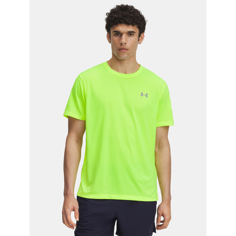 Mens T-shirt Under Armour UA LAUNCH SHORTSLEEVE-YLW - Mens 65233203