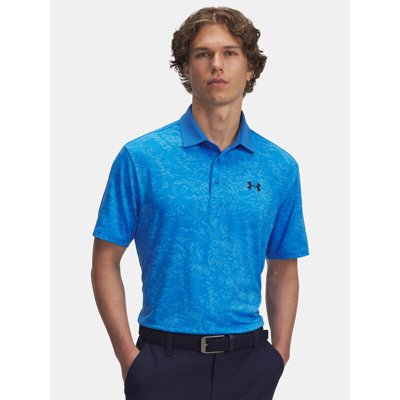 Mens T-shirt Under Armour UA Playoff 3.0 Printed Polo-BLU - Mens 65233221