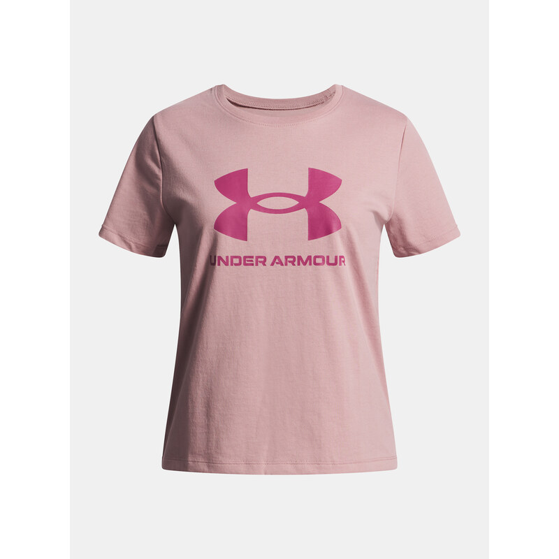 Girls T-shirt Under Armour UA BIG LOGO SS-PNK - Girls 69171513